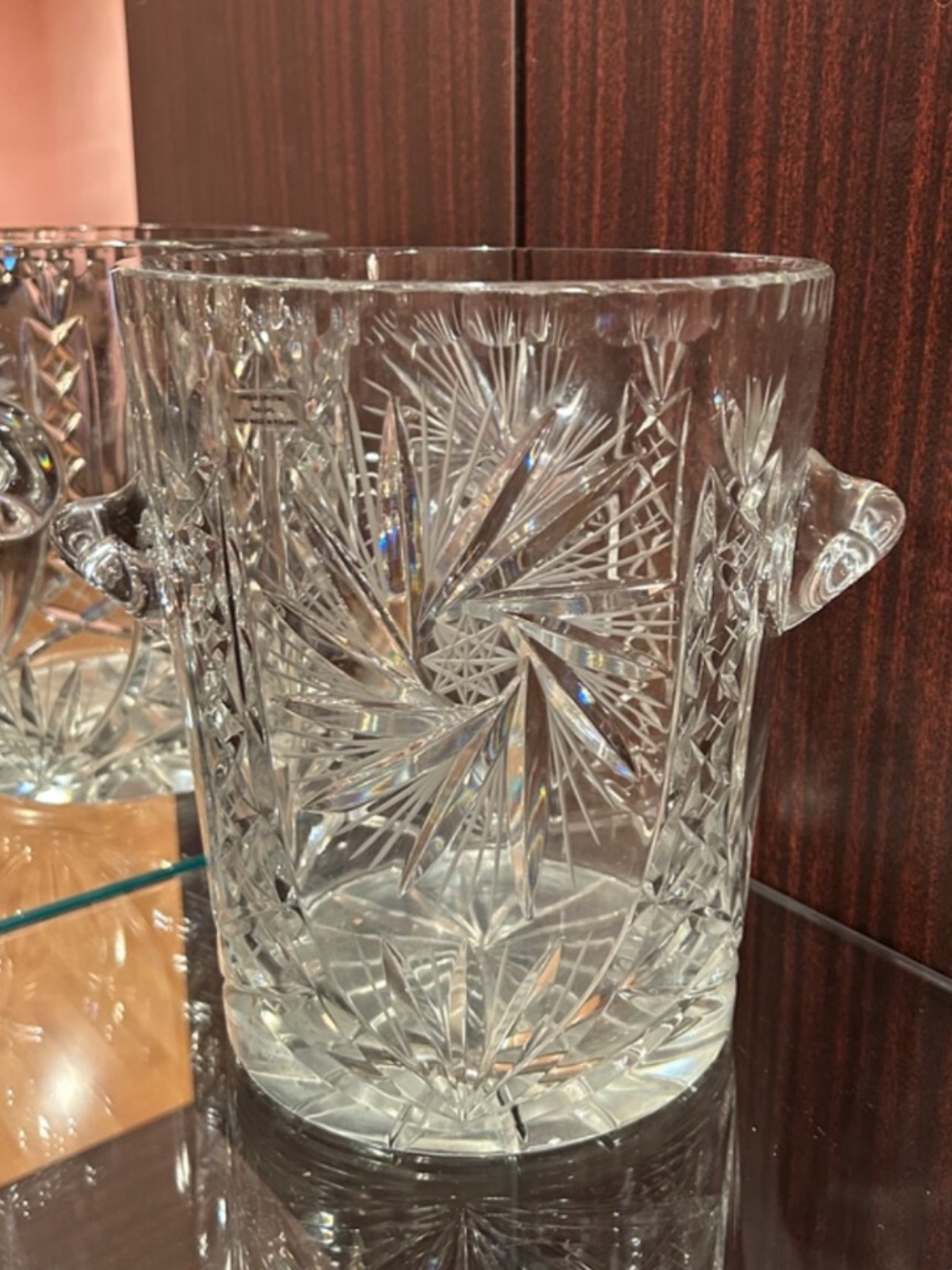 Bohemia Crystal Ice Bucket Chiller with Handles